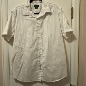 DKNY Women’s Casual White Button Down Shirt